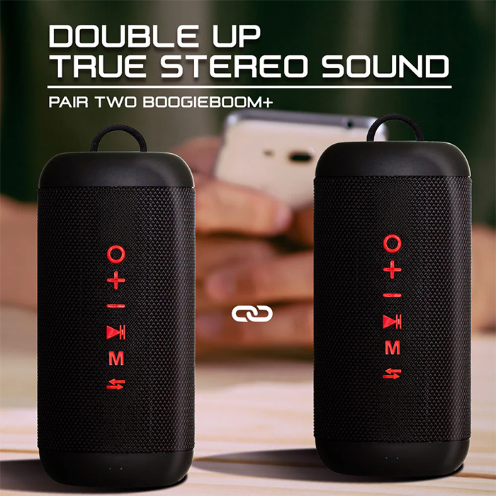 Bocina Argom BT BoogieBoom+,  Altavoces portable, Bluetooth 5.0, 10W RMS, 1800 mAh, Resistencia al agua IPx7, color Negro. ARG-SP-3126BK