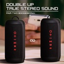 Bocina Argom BT BoogieBoom+,  Altavoces portable, Bluetooth 5.0, 10W RMS, 1800 mAh, Resistencia al agua IPx7, color Negro. ARG-SP-3126BK