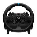 Gamepad Logitech G923 Racing Wheel - Volante y pedales de simulación de carreras, pedales de acero inoxidable, volante de cuero, TRUEFORCE, para PC, PS4, color negro. 941-000147