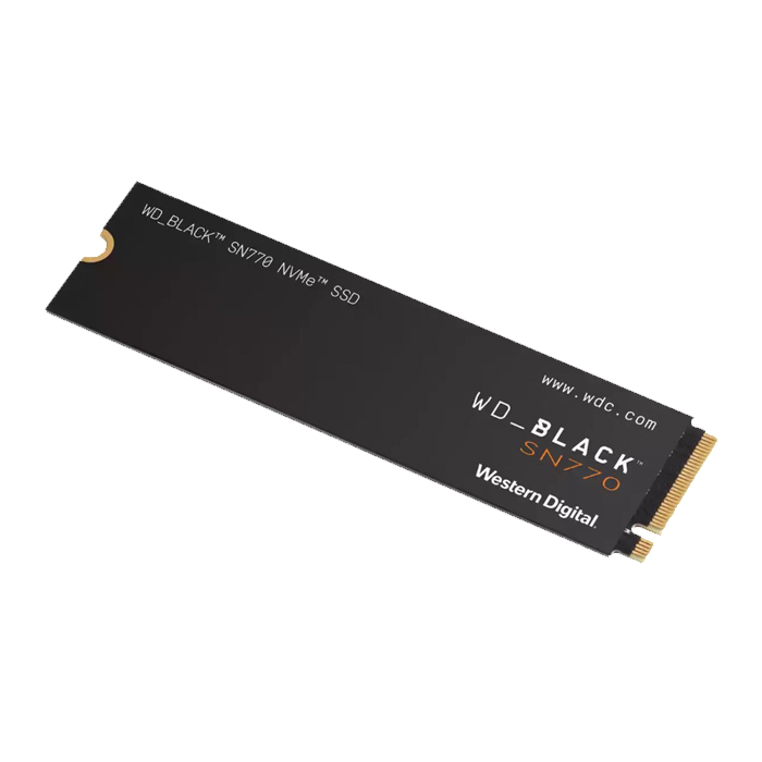 Unidad de Estado Sólido (SSD) Western Digital Black SN770 - NVMe M.2 con capacidad de 1TB, 51500MB/s de lectura, 4900MB/s de escritura, NVMe PCIe Gen4 8 Gb/s, M.2 2280.