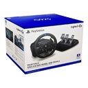 Gamepad Logitech G923 Racing Wheel - Volante y pedales de simulación de carreras, pedales de acero inoxidable, volante de cuero, TRUEFORCE, para PC, PS4, color negro. 941-000147