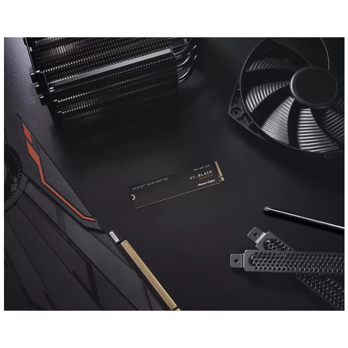 Unidad de Estado Sólido (SSD) Western Digital Black SN770 - NVMe M.2 con capacidad de 1TB, 51500MB/s de lectura, 4900MB/s de escritura, NVMe PCIe Gen4 8 Gb/s, M.2 2280.
