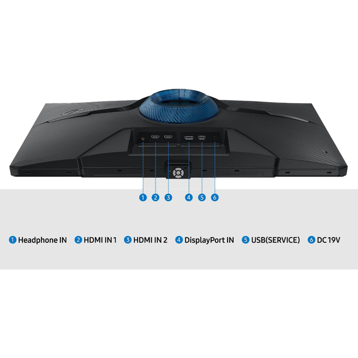 Monitor Gaming Flat Samsung Odyssey G4 - Pantalla 25" , resolución 1920 x 1080, 400cd/m2, AMD freesync premium, 240Hz, 1ms, 16:9, hdmi, color negro. LS25BG402ENX