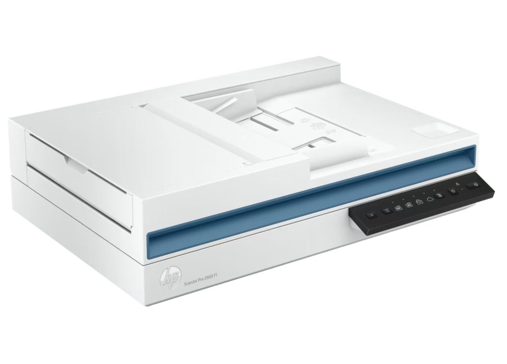 Escáner HP ScanJet Pro 2600 f1 - Escáner de cama plana con alimentador automático 1500 hojas, 600dpi, dúplex, 25ppm, usb 2.0.