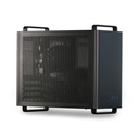Caja Micro ATX - Panel frontal, Conectores 1x USB 2.0, 2x3.0, 1 Tipo C, Audio HD, Fuente de poder 550W, color negro. VC21-M320B+LPW12-230, Black