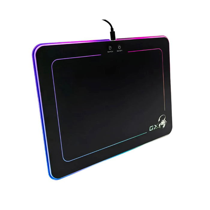 Mousepad Genius GX-PAD 600H RGB - Para gamer, tela de alta calidad, resistente, antideslizante, color negro. 31250006400