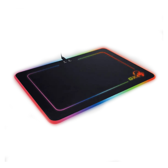 Mousepad Genius GX-PAD 600H RGB - Para gamer, tela de alta calidad, resistente, antideslizante, color negro. 31250006400