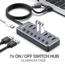 HUB Argom ARG-UB-0191 Tipo C/USB 3.0 2 en 1 de One Axess con 7 puertos USB 3.0, Velocidad de transferencia de datos de 5 Gbps. ARG-UB-0191