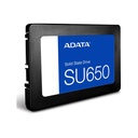Unidad de Estado Solido(SSD) A-Data ASU650SS - 2.5", con capacidad de 256GB, 3D TLC, 520MB/s de lectura, 450MB/s de escritura, SATA3 6Gbit/s. ASU650SS-256GT-R