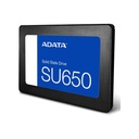 Unidad de Estado Solido(SSD) A-Data ASU650SS - 2.5", con capacidad de 256GB, 3D TLC, 520MB/s de lectura, 450MB/s de escritura, SATA3 6Gbit/s. ASU650SS-256GT-R