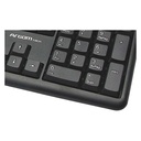 Teclado Argom - Teclado básico, usb, español, color negro. ARG-KB-7414