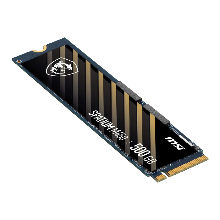 Unidad de Estado Sólido MSI SPATIUM M450 - Capacidad de 500GB, 3600MB/s de lectura, 2300MB/s de escritura, NVMe 1.4 PCIe Gen4X4, M.2 2280. SPATIUM M450 PCIe 4.0 NVMe M.2 500GB