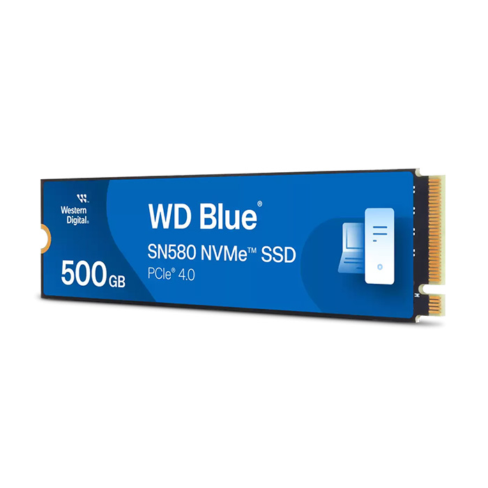 Unidad de Estado Sólido Western Digital Blue SN580 NVMe 500GB - 4000MB/s de Lectura, 3600MB/s de Escritura, M.2, PCIe Gen 4, 2280 WDS500G3B0E