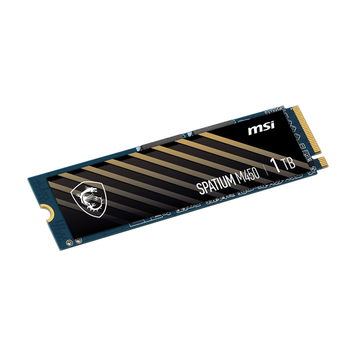 Unidad de Estado Sólido MSI SPATIUM M450 - Capacidad de 1TB, 3600MB/s de lectura, 3000MB/s de escritura, NVMe 1.4 PCIe Gen4X4, M.2 2280. SPATIUM M450 PCIe 4.0 NVMe M.2 1TB