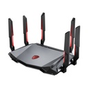 Enrutador MSI RadiX AXE6600, Tri Banda WiFi 6E, 802.11ax, Tecnología OFDMA, MU-MIMO 2.4GHz/5GHz/6GHz, 6x Antenas, RJ-45 Gigabits, USB 3.0, Cifrado WPA-PSK/WPA2-PSK/WPA3-PSK, WPS. RadiX AXE6600 WiFi 6E Tri-Band