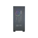 Caja ATX AZZA Hive 450 - Conectores 1x USB 3.0 / 2x USB 2.0, ventana lateral, 1x abanico de 120mm ARGB, color negro. CSAZ-450