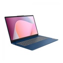 Laptop Lenovo IdeaPad Slim 3  - 15.6" FHD, AMD Ryzen™ 5 7520U, 8GB, 512GB SSD M.2 2242 NVME, Webcam, WiFi, Bluetooth, Windows 11 Home, Español, Azul 82XQ00M8GJ