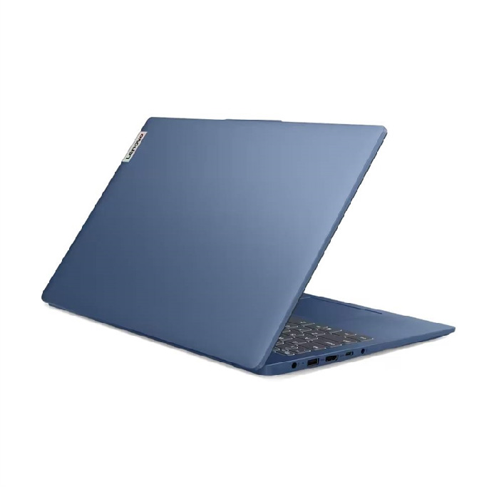 Laptop Lenovo IdeaPad Slim 3 15AMN8 - 15.6" FHD, AMD Ryzen™ 5 7520U, 16GB, 512GB SSD, Webcam, WiFi, Bluetooth, Windows 11 Home, Español, Color: Azul. 82XQ00MKGJ