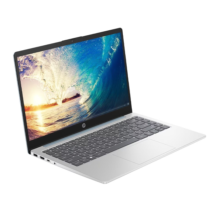Laptop HP 14-em0017la - Pantalla FHD(1920X1080) 14", AMD Ryzen™ 5 7520U, 8GB LPDDR5-5500 MB/s , 512 GB PCIe® NVMe™ M.2 SSD, Webcam, Wifi, Bluetooth, Windows 11 Home Español, Color Plateado. A1UC5LA#ABM