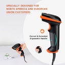 Escáner Genérico de Código de Barra  QR 1D, 2D, IP65, Cable USB B08TWCP4DD