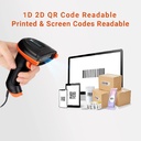 Escáner Genérico de Código de Barra  QR 1D, 2D, IP65, Cable USB B08TWCP4DD
