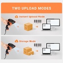 Escáner Genérico de Código de Barra  QR 1D, 2D, IP65, Cable USB B08TWCP4DD