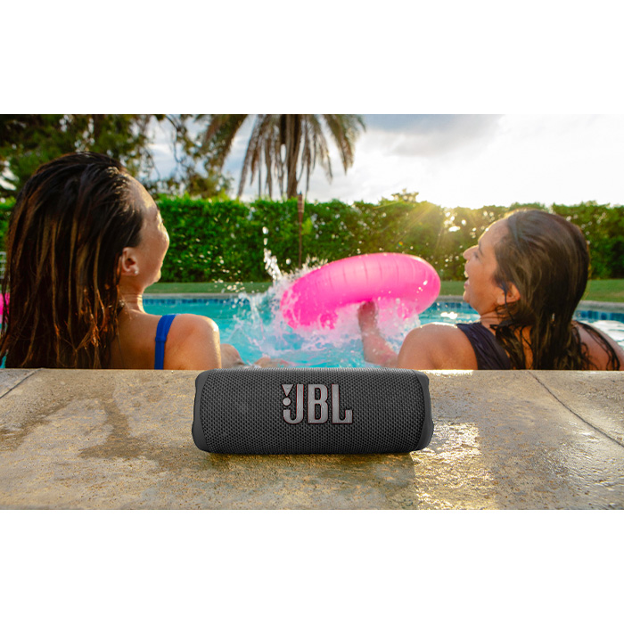 Bocinas JBL FLIP 6 - Altavoces portable resistente al agua y Polvo, Bluetooth 5.1, 30W RMS, 12 horas de batería, Certificacion IP67, Color Negro. JBLFLIP6BLKAM