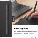Tableta Digitalizadora Wacom Intuos CTL4100WLE0 - Tabla digitalizadora con lápiz, bluetooth, tamaño 200x160x8.8 mm, área activa 152x95 mm, 2540 lpi, pequeña, color menta.