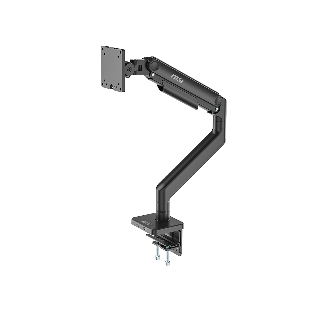 Soporte Doble MSI PRO MT81D - Para monitor LCD/LED, VESA 75x75/100x1 soporta 17" hasta 32", hasta 8 kg/17.6 lb por brazo, color negro. PRO MT81D (copia)