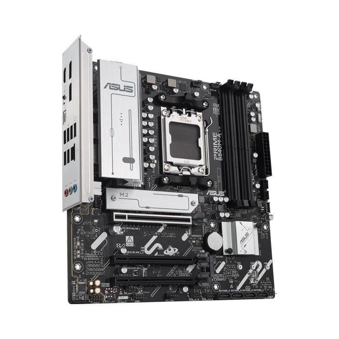 Tarjeta Madre AMD Asus PRIME B840M-A - AM5, AMD B840, 4x DDR5 7600Mhz(OC), ASUS LANGuard, PCIe 4.0 x16, 2x DisplayPort, HDMI, M.2, SATA 6Gb/s. PRIME B840M-A