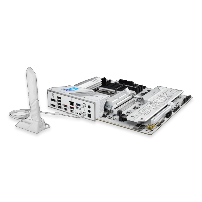 Tarjeta Madre Asus Intel Ultra - LGA1851, Intel B860, Micro-ATX, 4x DDR5 hasta 256GB, PCIe 4.0 y 5.0 x16, HDMI 2.1, DP 1.4, Tipo-C, USB4. ROG STRIX B860-A GAMING WIFI