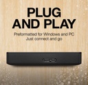 Disco Duro Externo 2.5" Seagate Expansion Portable 1TB - Interfaz USB 3.0, Negro
