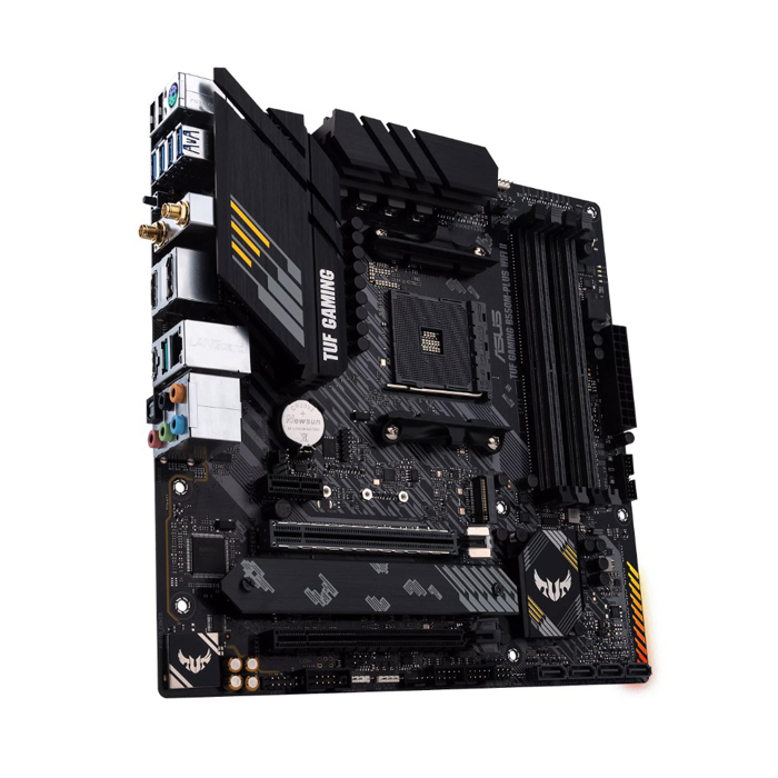 Tarjeta Madre AMD Asus TUF Gaming B550M - AM4, AMD B550, 4x DDR4 3200MHz, Wi-Fi 6 AX200, Bluetooth v5.1, PCI-Express 4.0 x16, AMD 2-Way CrossFireX, DisplayPort, HDMI, USB, M.2, TUF LANGuard. TUF GAMING B550M-PLUS WIFI II