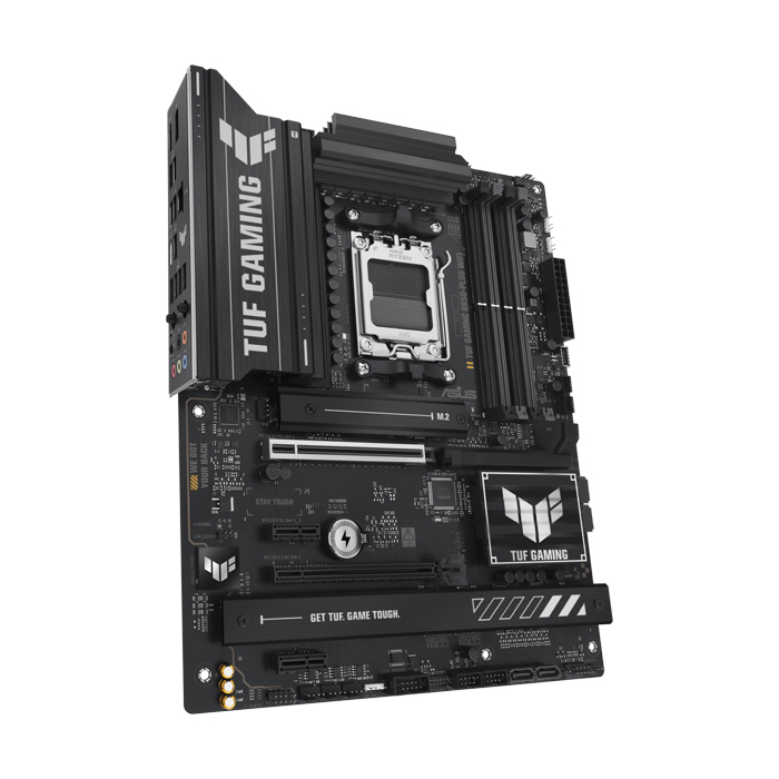 Tarjeta Madre AMD Asus TUF GAMING B850-PLUS WIFI - AM5, AMD B850, 4x DDR5 8000Mhz(OC), TUF LANGuard, PCIe 5.0 x16, DisplayPort, HDMI, M.2, SATA 6Gb/s. TUF GAMING B850-PLUS WIFI
