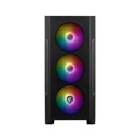 Caja ATX Mini-ATX/ITX MSI MAG Forge M100A - RGB, 2x USB 2.0 Gen1 Type-A, 1x HD audio, 1 x mic.