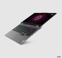 Laptop Lenovo LOQ 15 - 83JC009CUS - Pantalla 15.6"(1920x1080) IPS 144Hz, AMD Ryzen™ 7 7435HS,16GB DDR5(2X8GB), 512GB SSD M.2 NVME 2280, NVIDIA® GeForce RTX™ 4070 8GB GDDR6, Windows 11 Ingles, Color: Gris. 83JC009CUS