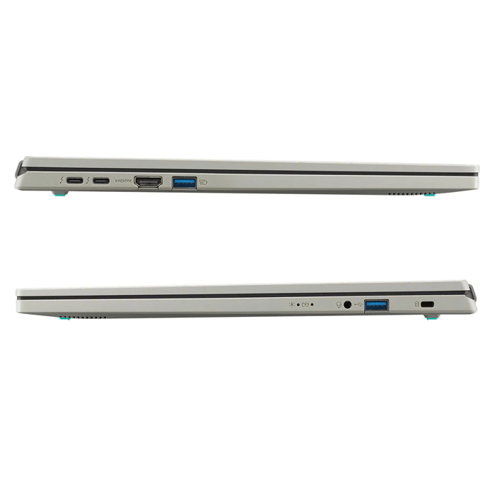 Laptop Acer AV16-51P-7063 - Pantalla 16" 2560 x 1600 IPS, Intel® Core™ Ultra 7 155U, 16GB LPDDR5X, 512GB M.2 NVMe, Webcam, Wifi, Bluetooth, Intel® Graphics, Windows 11 Home Ingles, Color Gris. AV16-51P-7063