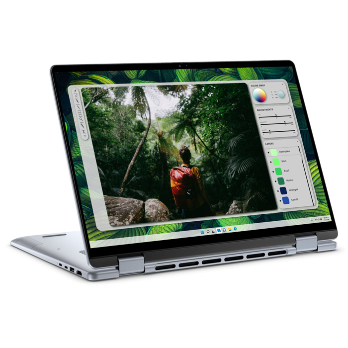 Laptop Dell Inspiron 16 7640 - 2 en 1, 16" Pantalla Táctil FHD (1920 x 1200, 60 Hz) Intel Core Ultra 5 125U, 16GB DDR4, 512GB SSD M.2, Intel® Arc™ Graphics, Webcam, Wifi, Bluetooth, Windows 11 Home Ingles, Color: Ice Blue.  PMVV3