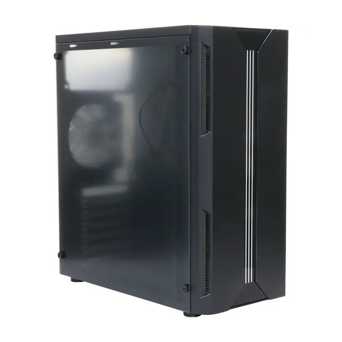 Caja ATX LinkWorld - Conectores 1x USB 3.0 / 1x USB 2.0, ventana lateral, color negro. VC-08A01