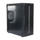 Caja ATX LinkWorld - Conectores 1x USB 3.0 / 1x USB 2.0, ventana lateral, color negro. VC-08A01