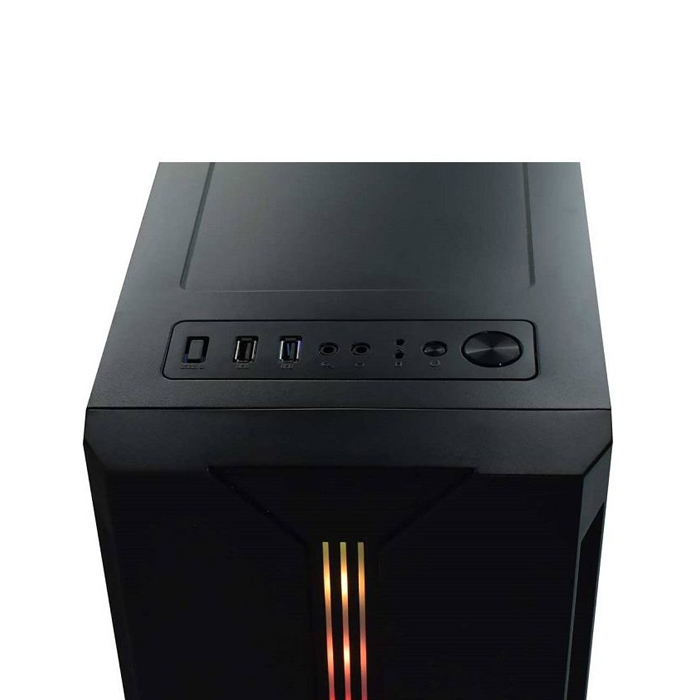 Caja ATX LinkWorld - Conectores 1x USB 3.0 / 1x USB 2.0, ventana lateral, color negro. VC-08A01