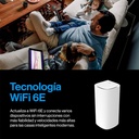 Enrutador Inalámbrico Linksys - Velop Pro 6E Tri banda Mesh WiFi 6, AXE5400, Velocidad Hasta 5400Mb/s, hasta 275 m² y 200 Dispositivos. MX6201