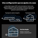 Enrutador Inalámbrico Linksys - Velop Pro 6E Tri banda Mesh WiFi 6, AXE5400, Velocidad Hasta 5400Mb/s, hasta 275 m² y 200 Dispositivos. MX6201