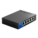 Conmutador (Switch) Linksys SE3005 Desktop Switch - Conmutador ethernet gigabit de 5 puertos a 10/100/1000Mbps, QoS.