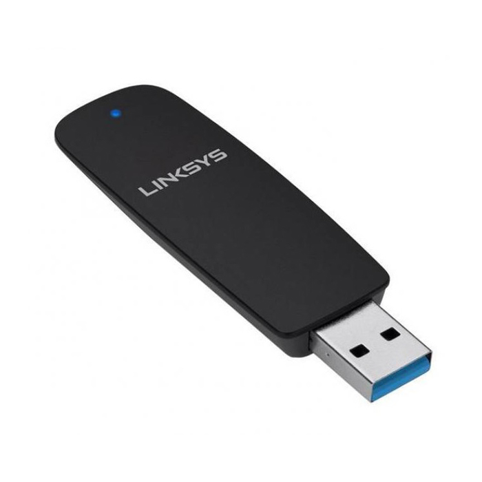 Adaptador Inalambrico Linksys WUSB6300 AC1200 - USB 3.0, (300Mbps+867Mbps), Doble Banda 2.4Ghz/5Ghz. WUSB6300 