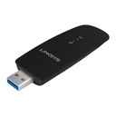 Adaptador Inalambrico Linksys WUSB6300 AC1200 - USB 3.0, (300Mbps+867Mbps), Doble Banda 2.4Ghz/5Ghz. WUSB6300 