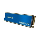 Unidad de Estado Solido(SSD) A-Data NVMe - Capacidad de 512GB, 3D NAND, 2400MB/s de lectura, 1600MB/s de escritura, PCIe Gen3x4, M.2 2280. ALEG-710-512GCS