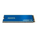 Unidad de Estado Solido(SSD) A-Data NVMe - Capacidad de 512GB, 3D NAND, 2400MB/s de lectura, 1600MB/s de escritura, PCIe Gen3x4, M.2 2280. ALEG-710-512GCS