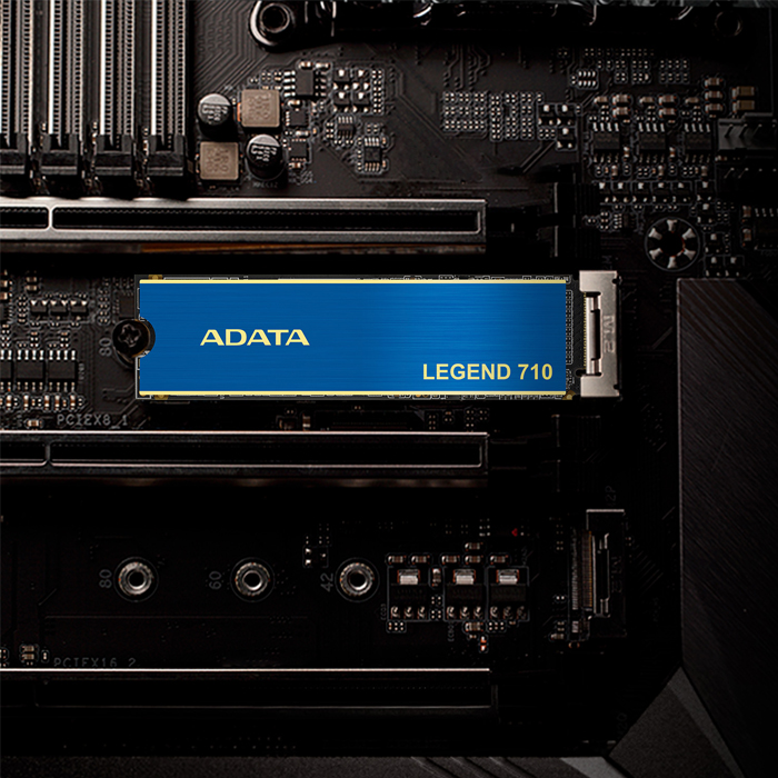Unidad de Estado Solido(SSD) A-Data NVMe - Capacidad de 512GB, 3D NAND, 2400MB/s de lectura, 1600MB/s de escritura, PCIe Gen3x4, M.2 2280. ALEG-710-512GCS