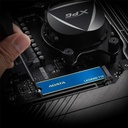 Unidad de Estado Solido(SSD) A-Data NVMe - Capacidad de 512GB, 3D NAND, 2400MB/s de lectura, 1600MB/s de escritura, PCIe Gen3x4, M.2 2280. ALEG-710-512GCS